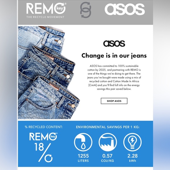 ASOS Mom Jeans Raw Hem REMO 18 Size 36/32 (14 US) LNC - Picture 5 of 6